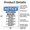 Signmission Kitchen Rules If You Spill It, 10 in W x Rectangle, Aluminum OS-2PACK-NS-A-1014-V-13907 - alternate 3